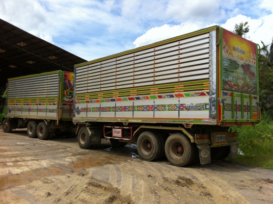 ขายรถพ่วง 22 ล้อ 2 เพลา แม่-ลูก กระบะเนียมคอกเกษตรดั้ม HINO PROFIA-P11C-เกียรืคูเลอร์ไดร์ ปี.55 รถสวยมากๆ สนใจจองเลย