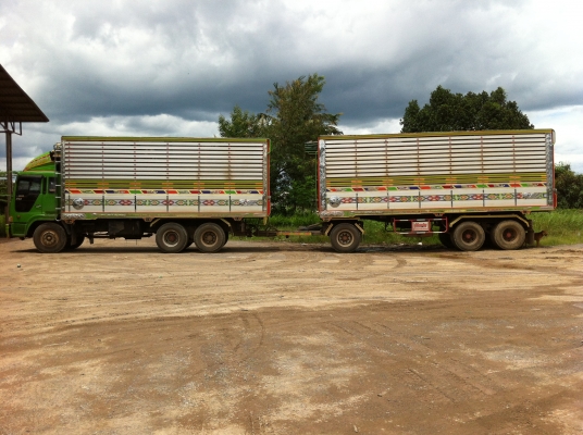 ขายรถพ่วง 22 ล้อ 2 เพลา แม่-ลูก กระบะเนียมคอกเกษตรดั้ม HINO PROFIA-P11C-เกียรืคูเลอร์ไดร์ ปี.55 รถสวยมากๆ สนใจจองเลย