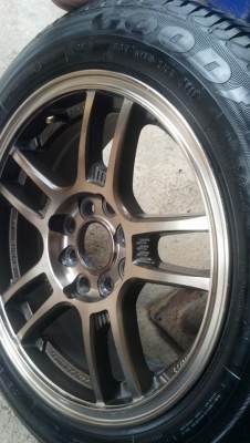 แม็กขอบ 15 กว้าง 6.5 ออฟ 38 สีน้ำตาลไหม้ สภาพดีสียังสวย แม็กขอบ 15 กว้าง 6.5 ออฟ 38 สีน้ำตาลไหม้ สภาพดีสียังสวย