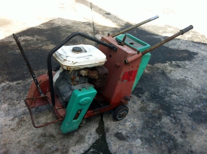 ขายเตรื่องตัดพื้นคอนกรีต 14 นิ้ว ติดเครื่องยนต์แบบเดินตาม
