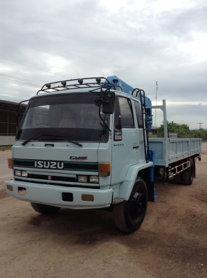ISUZU 6 ล้อRocky 175. แรงม้า พร้อม เครน TADANO Super Z300 5 เหลี่ยม ท้องV รถห้างแท้มือเดียว เบรคจิ๊ฟฟี่ยาง90\%. Power ซัซซี่ยาว 7.2 ม. (กระบะ 6.4 เมตร) ราคา 880,000