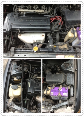 ขายสามห่วง รถสวย เครื่องแรง 4AGE20Vฝาดำ ดิสเบรค4ล้อ กุญแจรีโมท เซ็นทรั๊ลล๊อค หน้าหลังเดิมๆไม่มีชน