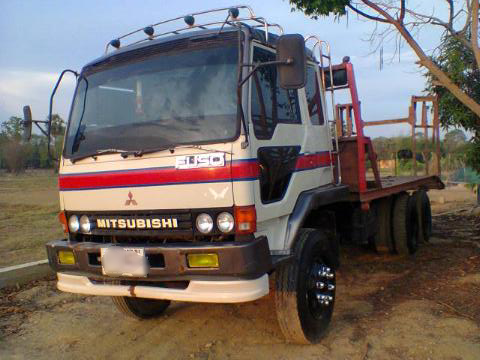 ขายรถสิบล้อเทเลอร์รถเกี่ยว Mitsubishi MA เครื่อง 6D16 - 2 เพลา เบรกใหญ่ บันไดไฮโดลิด