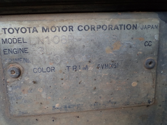 ln 106หัวเดียวปี 38 แท้ มีหลายคัน