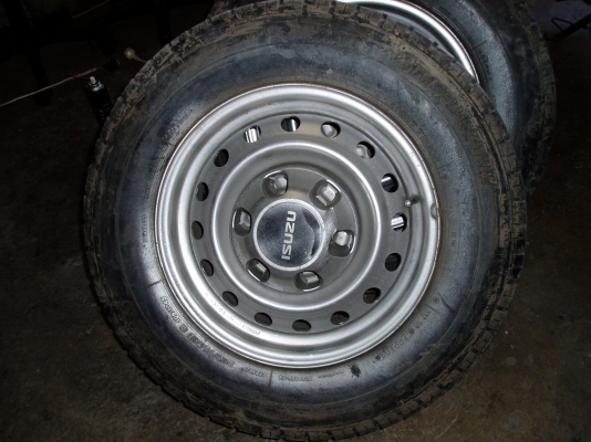 ขายกะทะเหล็ก6รูพร้อมยาง215 70 15