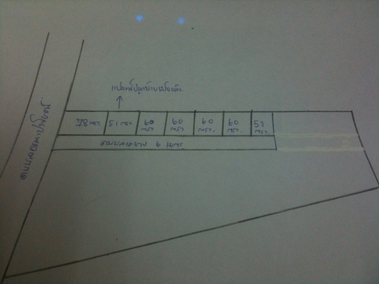 ขายที่ดินเปล่าถมแล้ว แปลงละ 60 ตารางวาๆ ละ 5,000 บาท