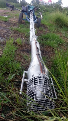 ขายเครื่องสูบน้ำท่อสเตนเลสขนาด 8"ยาว4 วากว่าคับท่อของเจ้คิ้วคับรับประกันน้ำออกแรง