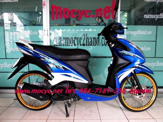 MIO RR 125 i สีนํ้าเงิน   รุ่นใหม่หัวฉีด ล้อคอมสภาพใหม่ๆไมล์ 4 พันโล  25500