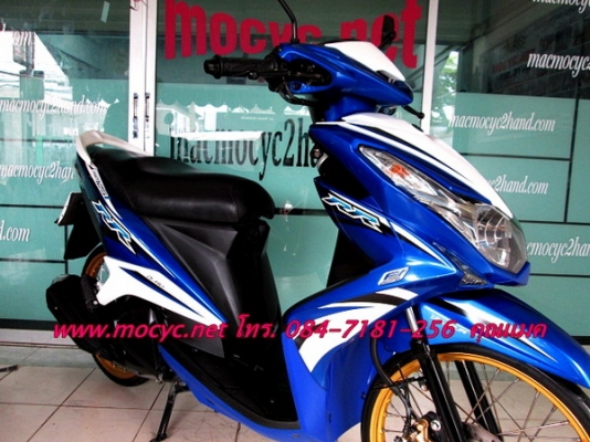 MIO RR 125 i สีนํ้าเงิน   รุ่นใหม่หัวฉีด ล้อคอมสภาพใหม่ๆไมล์ 4 พันโล  25500
