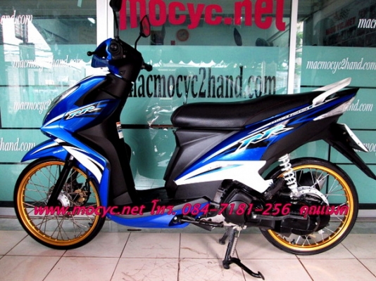MIO RR 125 i สีนํ้าเงิน   รุ่นใหม่หัวฉีด ล้อคอมสภาพใหม่ๆไมล์ 4 พันโล  25500