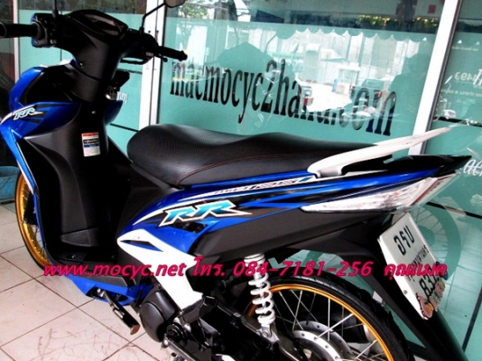 MIO RR 125 i สีนํ้าเงิน   รุ่นใหม่หัวฉีด ล้อคอมสภาพใหม่ๆไมล์ 4 พันโล  25500