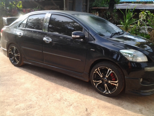 วีออส 08 เกียร์ ธรรมดา สีดำ 310000 บาทแต่งสวย