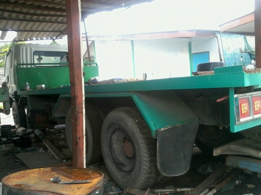 ขายรถบรรทุก12ล้อพื้นเลียบ MITSUBISHI FN527 MA วางหัวM6 เครื่อง 6D16 เทอร์โบ แต่แปลงเป็นเพลาเดียวครับ