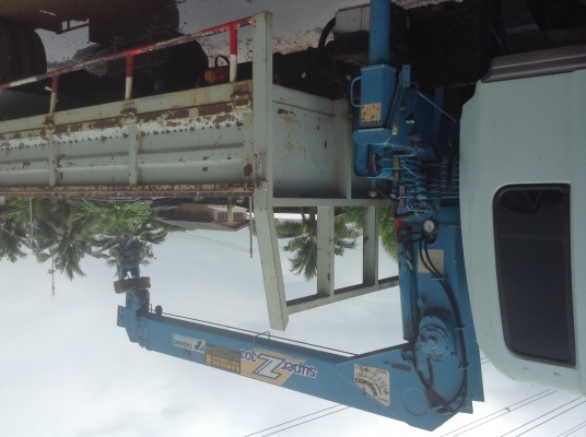 หกล้อ HINO ปี48 ยาว7.2 เมตร พร้อมเครน SUPER Z 303 TADANO  3.5 T (5 เหลี่ยม) ท้องV เครื่อง 195 แรง กระจกไฟฟ้า เบรกจิฟฟี่ พวงมาลัยเพาเวอร์ เครื่องดี ยางดี (ยางอะไหล่พร้อม) ซัซซี่สวยมากๆ แอร์เย็น รถพร้อมใช้ 950,000