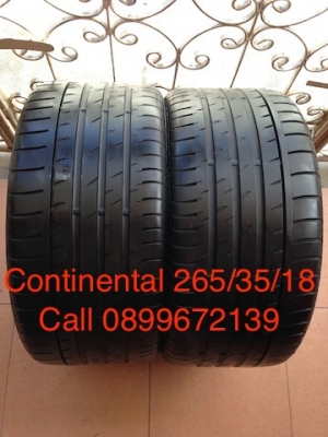 ขายยาง Continental 265/35/18 Germany ปี11 สวยดอก70\% 1คู่ 5,500 Call 0899672139 นายครับ บริการจัดส่งทั่วประเทศ