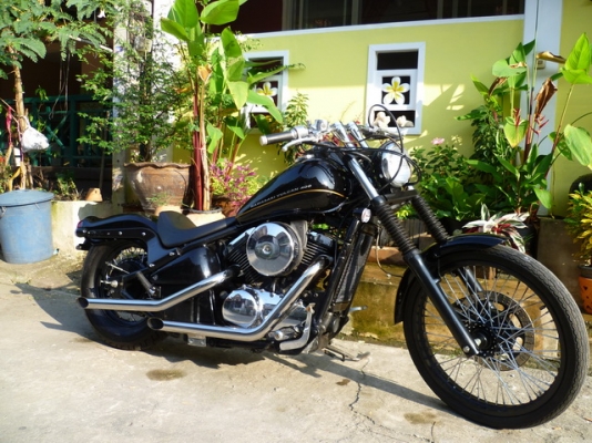 ขาย valcan 400 ccปี 98 แต่งแนวฮาเลย์แบล็คลาย ประกอบใหม่ ขาย 85000 inv ออกชื่อคนซื้อ