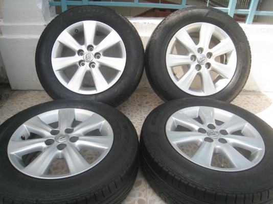ขายล้อแม็กเดิม toyota altis 15"x6"  5/100 et33+ยางปี11 (081-3747940)