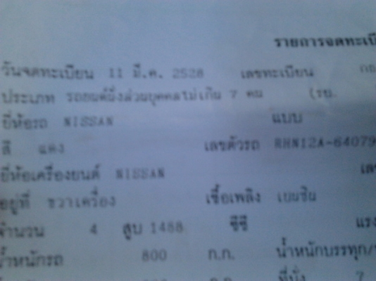 ขาย เก๋งคลาสสิค 5 ประตู NISSAN/DATSAN PULSAR 1.5 ปี26/83 เครื่องเบนซิน 1.5 เดิมๆ แห้งๆ วิ่งดี ประหยัด ช่วงล่างดี พื้นเก๋งมีผุนิดๆ ภายในดี  คอนโซลครบ แอร์ เบาะไม่ขาด สีตัวรถเก็บมานานแล้ว ตอนนี้สีแตก ยางดี ใช้งานได้ปกติ ระบบไฟใช้ได้หมด ขายตามสภาพ เปิดท้ายขา