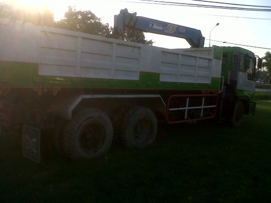 ขายรถ10ล้อดั๊ม2เพลาติดเครน5ตัน