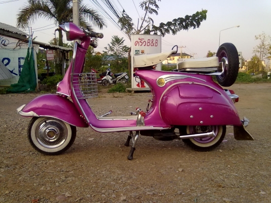 ขายเวสป้า59อิตตาลี่ เครื่องฟิต สียังใหม่ ของแต่งเพียบ 35000