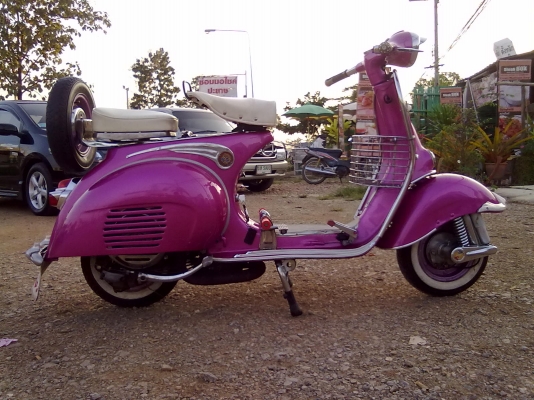 ขายเวสป้า59อิตตาลี่ เครื่องฟิต สียังใหม่ ของแต่งเพียบ 35000