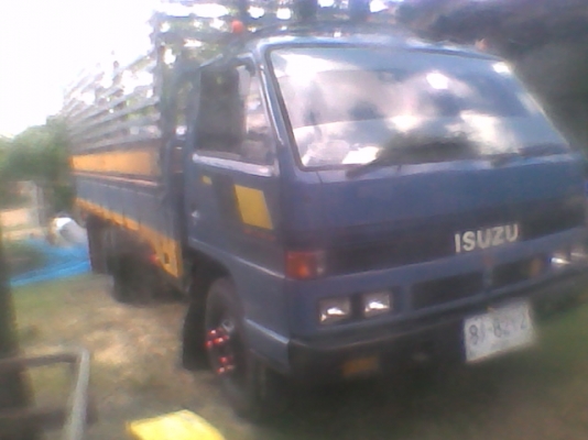 6ล้อISUZU NPR115 เกียร์ยาวรถห้างสีเดิมกระบะยาว4เมตรไม่ดั้ม