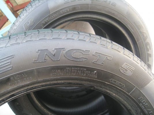 ขายยาง GOODYEAR EAGLE NCT5  205/55R16 ปี08, 10 (1ชุด) (081-3747940)