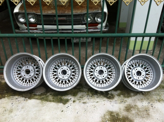 ขายล้อ BBS 3 ชิ้นแท้ ขอบ 16x7 ET45 5/114.3 สีทองขอบเงา