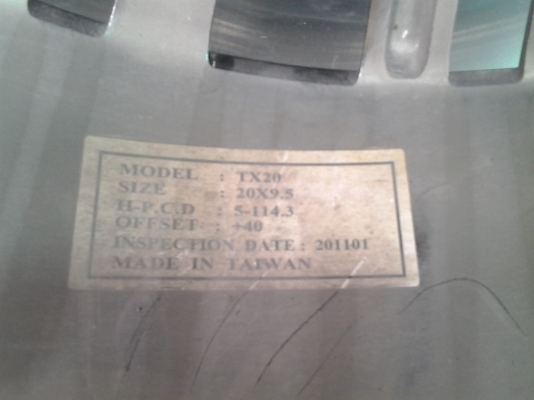 20 vip tx20  หน้า8.5 หลัง9.5