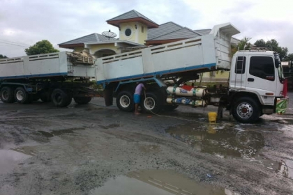 ขายISUZU DECA FXZ 270 HP EURO2 ปี 47พ่วงแม่+ลูก 3คานยัด NGV ล้วน