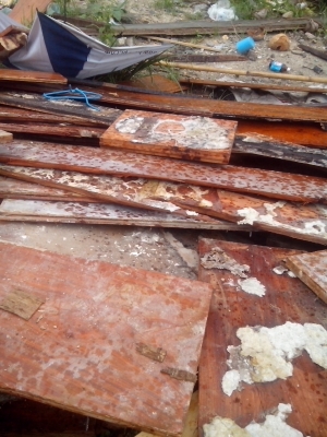 ไม้มะค่าหน้า 10-14 นิ้วเหมาเป็นลำรถ