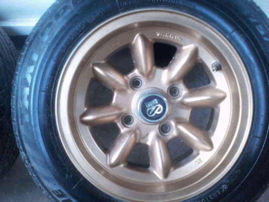 ล้อแมก ขอบ 13 2 ล้อ สีทอง เบอร์ 175/70