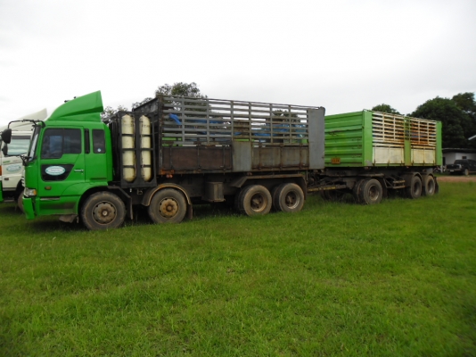 ขายรถบรรทุก 22ล้อดั้มแม่ดั้มลูก HINOเปอร์เฟีย 320 แรงติดก๊าส NGV 12 ถังเครื่อง P11 เครื่องดีมากๆ ยางดีคัสซีสวย