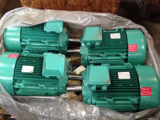 ขายมอเตอร์ US motor 25 HP. 380V 1450 RPM. made in USA เป็นของใหม่อยู่ในลัง พร้อมใช้งาน มีหลายตัวครับ