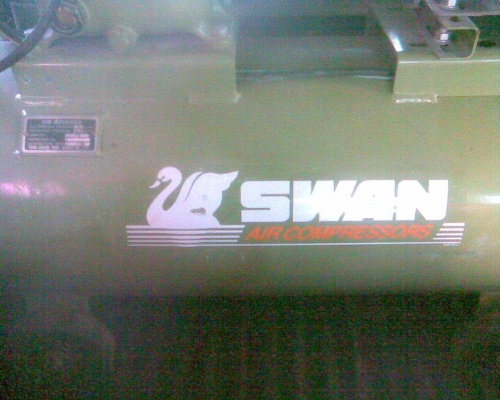 ปั้มลม 2 หัว swan มอเตอร์ 1/2 มิสซูบิชิ ปั้มลม 2 หัว swan มอเตอร์ 1/2 มิสซูบิชิ