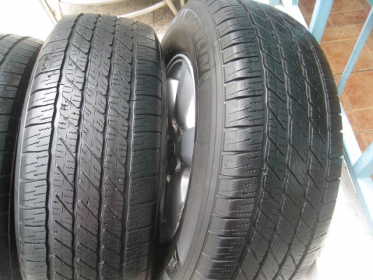 ขายล้อแม็ก Toyota fortuner 17"x7.5" et30 6รู139 +ยางปลายปี 10 สนใจติดต่อเล็กคลองสามครับ (081-3747940)