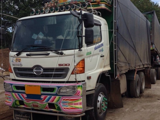 ขาย ฮีโน่ 344*500 ปี 53 / ( พ่วง 22 ล้อ ดั๊มเกษตรเนียม อู่ สมศักดิ์ )