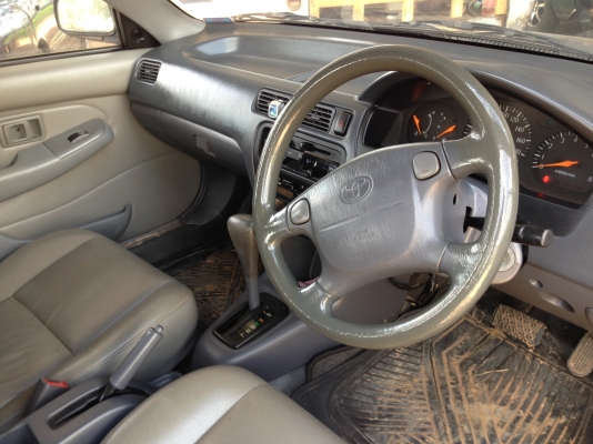 TOYOTA SOLUNA GLi 1.5 AT ปี 40 รถสวยจัดสีสันบางเดิมๆ ติดตั้งแก๊ส LPG ลงเล่มครบถูกต้อง ภายในสวยหรูหรา เกียร์ออโต้ แอร์แบ็คครบ เบาะหนัง ช่วงล่างแน่น ยางสภาพดี 4 เส้นประมาณ 70\% พร้อมใช้งาน เอกสารทะเบียนภาษีครบพร้อมไม่มีขาด ราคาต่อรองได้ครับ TOYOTA SOLUNA GLi 1.5 AT ปี 40 รถสวยจัดสีสันบางเดิมๆ ติดตั้งแก๊ส LPG ลงเล่มครบถูกต้อง ภายในสวยหรูหรา เกียร์ออโต้ แอร์แบ็คครบ เบาะหนัง ช่วงล่างแน่น ยางสภาพดี 4 เส้นประมาณ 70\% พร้อมใช้งาน เอกสารทะเบียนภาษีครบพร้อมไม่มีขาด ราคาต่อรองได้ครับ