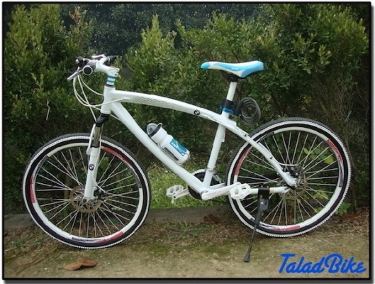 จักรยานเสือภูเขา BMW-770 เฟรมโค้งซ่อนสาย ดิสก์เบรค Shimano 21 speed