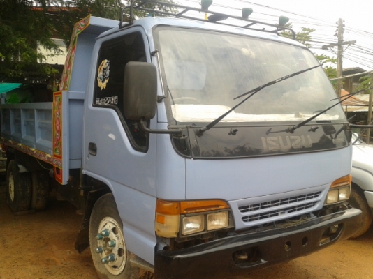 หกล้อดั้ม ISUZU 120 NPR ฝาขาว ปี42 รถห้างแท้ Fหน้าFหลัง แอร์ power สภาพพร้อมใช้