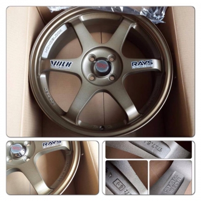 ขายล้อแม็กใหม่100\% TE37 ขอบ17 กว้าง7.5 ออฟ40 4 รู100 ราคา 14,900 บาท พร้อมใส่ ของแถมเพียบ!!!!