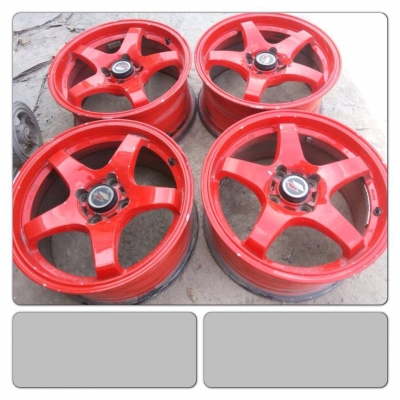 ขายแม็กมือ2ลาย Lenso Project D01 สีแดง 15 4รู 100 ราคา 6,300 บาทถูก