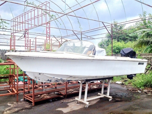 ขายเรือสปีดโบ๊ท พร้อมเครื่องเมอคิวรี่ 50 แรง ตามสภาพ