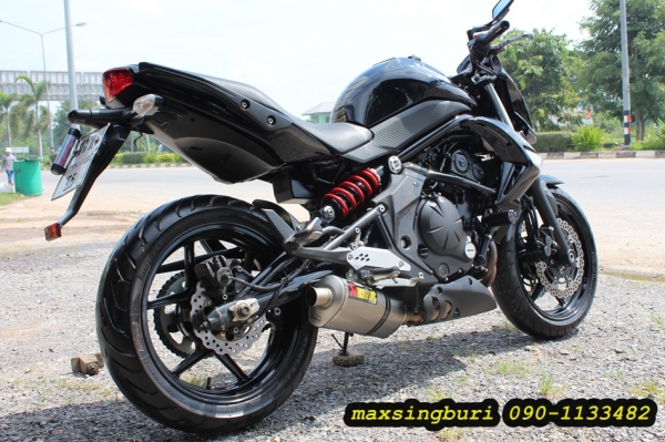 แม็กสิงห์บุรี//KAWASAKI ER6N 650 ปี2010 ABS สภาพสวยท่อแต่ง ทะเบียนพร้อมโอน 175000 ด่วน