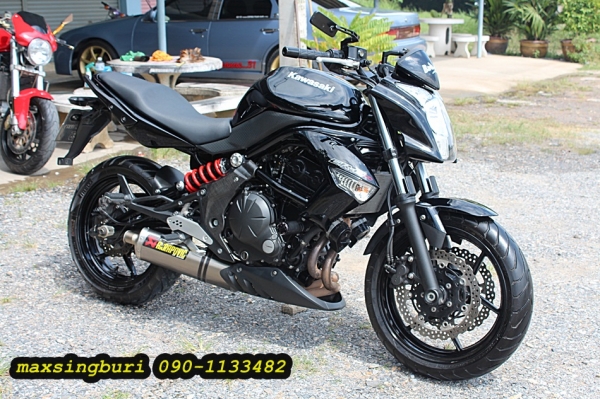 แม็กสิงห์บุรี//KAWASAKI ER6N 650 ปี2010 ABS สภาพสวยท่อแต่ง ทะเบียนพร้อมโอน 175000 ด่วน
