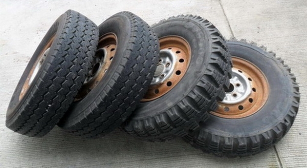 ล้อกะทะเหล็ก โตโยต้า 5 รู แบบมียักใส่ฝาตบได้ มี 4 ล้อ