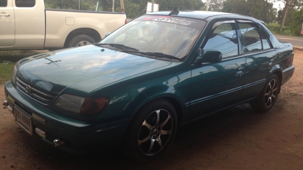 TOYOTA SOLUNA SLi 1.5 AT ปี 42 รถสวยจัดสีสันบางเดิมๆ ภายในเก๋งคอนโซลสวยครบ CD MP3 จอ แอร์ พวงมาลัยเพาเวอร์ ล้อแม็กครบครัน ช่วงล่างแน่น ยางสภาพดี 4 เส้นประมาณ 70\% พร้อมใช้งาน เอกสารทะเบียนภาษีครบพร้อมโอน ราคาต่อรองได้ครับ