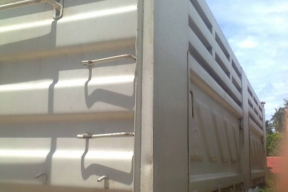 ลูกพ่วงดั้มสามมิตร 2คานยาว6เมตร สีเดิม ปี49 สภาพสวย