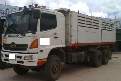 10ล้อดั้มHINO MEGA 320 ปี48 ดั้มเสรี มีระบบลากลูก รถสวย