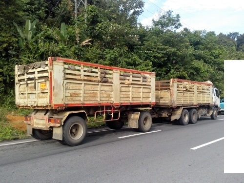 ขายรถสิบล้อ MITSUBISHI M6 260 แรง ปี 2552 พ่วงแม่ลูก 2 คานกระบะอู่พิรุฬห์